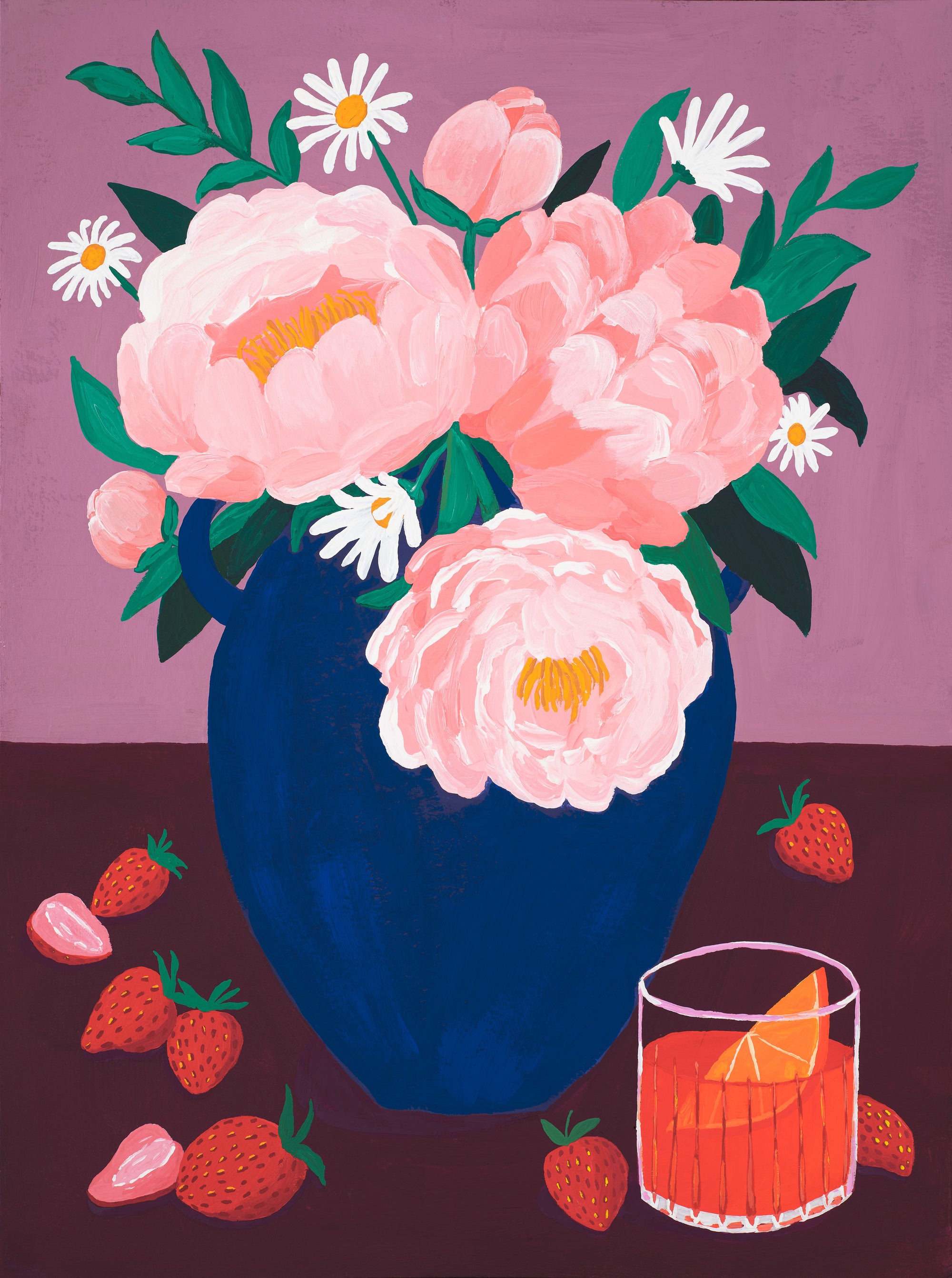 Peonies and Negroni